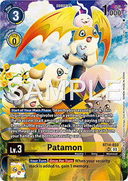 Patamon (BT14-033) - Promos: World Convergence (Alternative Art) [BT-21P-BT14-033]