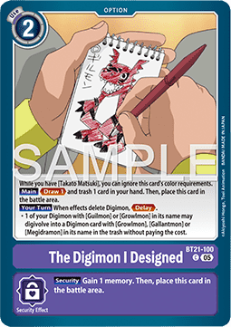 The Digimon I Designed (BT21-100) - World Convergence (Common) [BT-21-100]