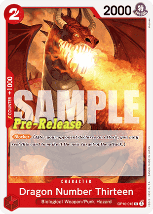 Dragon Number Thirteen (OP10-012) - Promos: Royal Blood (Common) [OP10P-012]