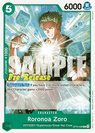 Roronoa Zoro (OP10-038) - Promos: Royal Blood (Common) [OP10P-038]