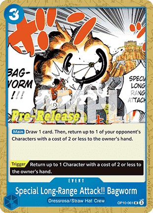Special Long-Range Attack!! Bagworm (OP10-061) - Promos: Royal Blood (Uncommon) [OP10P-061]