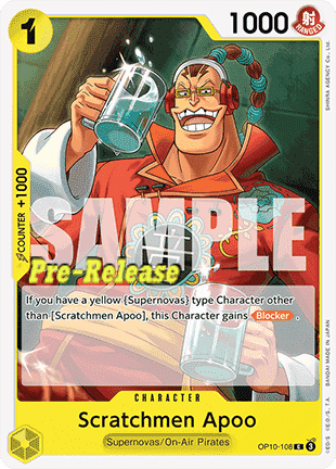 Scratchmen Apoo (OP10-108) - Promos: Royal Blood (Common) [OP10P-108]
