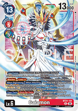 Gaiamon (BT21-101) (V.1) - World Convergence (Secret Rare) [BT-21-101]
