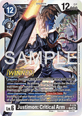 Justimon: Critical Arm (P-179) - Official Tournament Pack Events (Alternative Art) [OTPE-P-179]