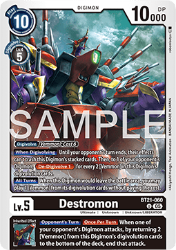 Destromon (BT21-060) - World Convergence (Uncommon) [BT-21-060]