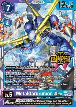 MetalGarurumon Ace (ST21-11) - Promos: Starter Deck (Alternative Art) [SDP-ST21-11]