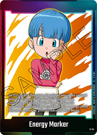 Energy Marker "Bulma DA" (V.1 - Token ) - Energy Markers [Fusion World] (Token) [FWE-E14]