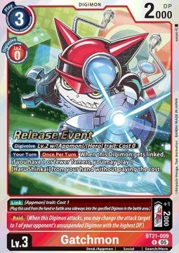 Gatchmon (BT21-009) - Promos: World Convergence (Alternative Art) [BT-21P-BT21-009]