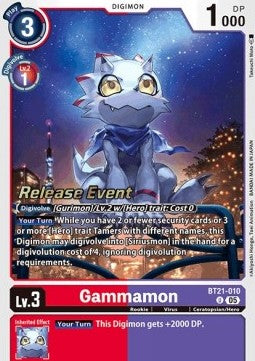 Gammamon (BT21-010) - Promos: World Convergence (Alternative Art) [BT-21P-BT21-010]