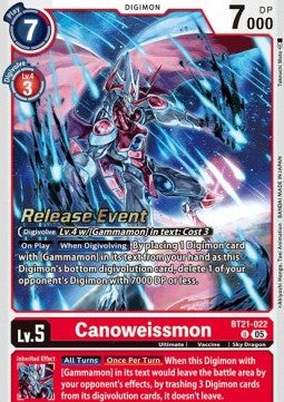 Canoweissmon (BT21-022) - Promos: World Convergence (Alternative Art) [BT-21P-BT21-022]