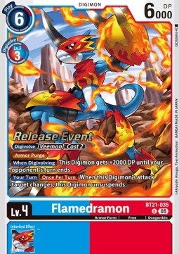 Flamedramon (BT21-035) - Promos: World Convergence (Alternative Art) [BT-21P-BT21-035]