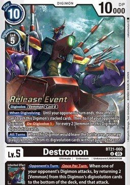 Destromon (BT21-060) - Promos: World Convergence (Alternative Art) [BT-21P-BT21-060]