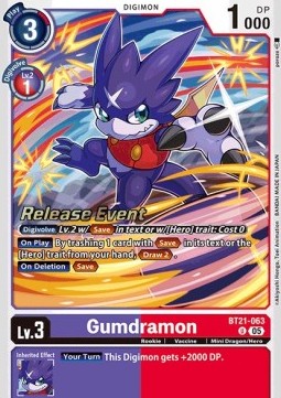 Gumdramon (BT21-063) - Promos: World Convergence (Alternative Art) [BT-21P-BT21-063]