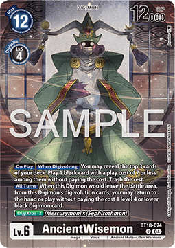 AncientWisemon (BT18-074) - Premium Bandai Products (Alternative Art) [PB-XX-BT18-074]