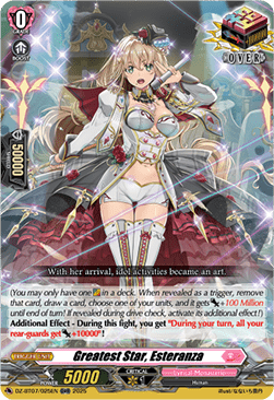 Greatest Star, Esteranza - Moon Fangs & Cerulean Blaze (Over RR) [DZ-BT07-025]