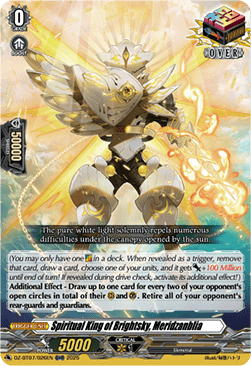 Spiritual King of Brightsky, Meridzanblia - Moon Fangs & Cerulean Blaze (Over RR) [DZ-BT07-026]