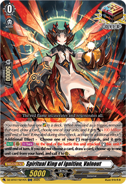 Spiritual King of Ignition, Valnout - Moon Fangs & Cerulean Blaze (Over RR) [DZ-BT07-027]