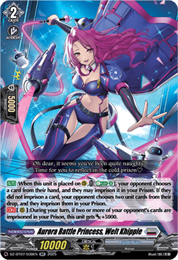 Aurora Battle Princess, Welt Khipple  (V.1 - Double Rare) - Moon Fangs & Cerulean Blaze (Double Rare) [DZ-BT07-039]