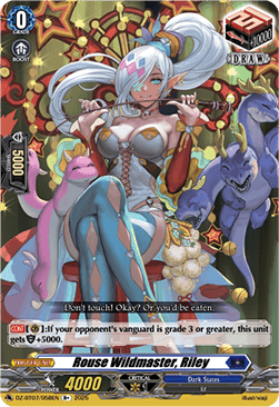 Rouse Wildmaster, Riley - Moon Fangs & Cerulean Blaze (Rare) [DZ-BT07-058]