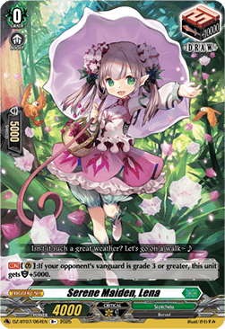 Serene Maiden, Lena - Moon Fangs & Cerulean Blaze (Rare) [DZ-BT07-064]