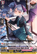Transparent Snowy Night, Beretoi - Moon Fangs & Cerulean Blaze (Rare) [DZ-BT07-066]
