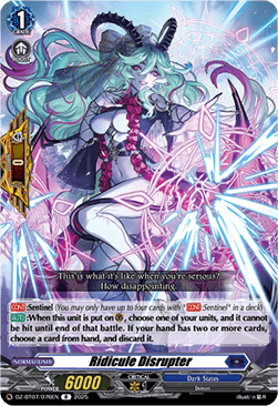 Ridicule Disrupter - Moon Fangs & Cerulean Blaze (Rare) [DZ-BT07-076]