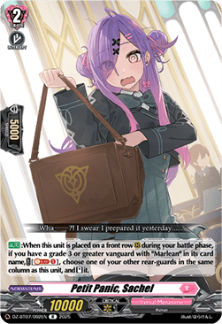 Petit Panic, Sachel  (V.1 - Rare) - Moon Fangs & Cerulean Blaze (Rare) [DZ-BT07-092]