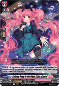 Shining Song in the Night Skies, Coprni  (V.1 - Rare) - Moon Fangs & Cerulean Blaze (Rare) [DZ-BT07-093]