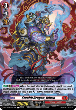 Stealth Dragon, Jainzo - Moon Fangs & Cerulean Blaze (Common) [DZ-BT07-097]