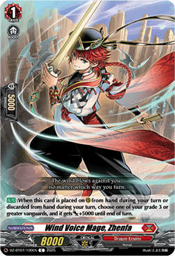 Wind Voice Mage, Zhenfa - Moon Fangs & Cerulean Blaze (Common) [DZ-BT07-100]