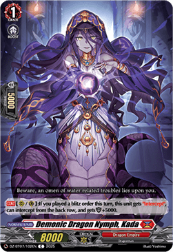Demonic Dragon Nymph, Kada - Moon Fangs & Cerulean Blaze (Common) [DZ-BT07-102]