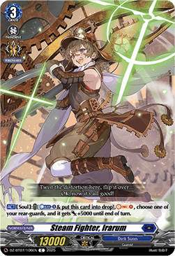 Steam Fighter, Irarum - Moon Fangs & Cerulean Blaze (Common) [DZ-BT07-106]