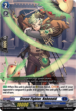 Steam Fighter, Nabonaid - Moon Fangs & Cerulean Blaze (Common) [DZ-BT07-107]