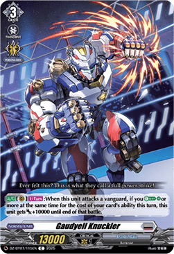 Gaudyell Knuckler - Moon Fangs & Cerulean Blaze (Common) [DZ-BT07-115]