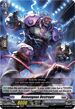 Humongous Destroyer - Moon Fangs & Cerulean Blaze (Common) [DZ-BT07-120]