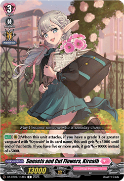 Sunsets and Cut Flowers, Kireath - Moon Fangs & Cerulean Blaze (Common) [DZ-BT07-144]