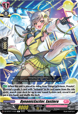 DynamicExciter, Eastiera - Moon Fangs & Cerulean Blaze (Common) [DZ-BT07-147]