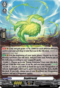 Sephirosid - Moon Fangs & Cerulean Blaze (Common) [DZ-BT07-151]