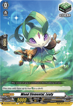 Wood Elemental, Leafy - Moon Fangs & Cerulean Blaze (Common) [DZ-BT07-155]