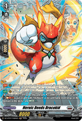 Heroic Deeds Dracokid  (V.2 - Frame Rare) - Moon Fangs & Cerulean Blaze (Frame Rare) [DZ-BT07-FR20]