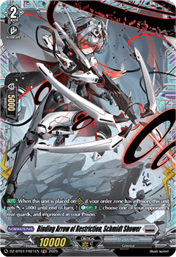 Binding Arrow of Restriction, Schmidt Shower  (V.2 - Frame Rare) - Moon Fangs & Cerulean Blaze (Frame Rare) [DZ-BT07-FR21]