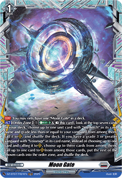 Moon Gate  (V.2 - Frame Rare) - Moon Fangs & Cerulean Blaze (Frame Rare) [DZ-BT07-FR24]