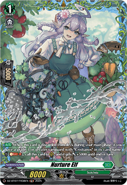 Nurture Elf  (V.2 - Frame Rare) - Moon Fangs & Cerulean Blaze (Frame Rare) [DZ-BT07-FR38]