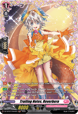 Trailing Notes, Reverbera  (V.2 - Frame Rare) - Moon Fangs & Cerulean Blaze (Frame Rare) [DZ-BT07-FR44]