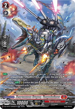 Searcannon Dragon, Vasgolmimus  (V.3 - Silver Rare) - Moon Fangs & Cerulean Blaze (Silver Rare) [DZ-BT07-SR05]