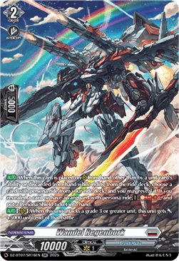 Wandel Regenbork  (V.3 - Silver Rare) - Moon Fangs & Cerulean Blaze (Silver Rare) [DZ-BT07-SR16]