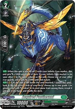 Acquired Pantheraad  (V.3 - Silver Rare) - Moon Fangs & Cerulean Blaze (Silver Rare) [DZ-BT07-SR30]