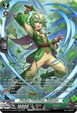 Pledge Trifolium, Reipens  (V.3 - Silver Rare) - Moon Fangs & Cerulean Blaze (Silver Rare) [DZ-BT07-SR33]