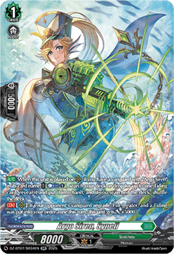 Argo Siren, Synell  (V.3 - Silver Rare) - Moon Fangs & Cerulean Blaze (Silver Rare) [DZ-BT07-SR34]