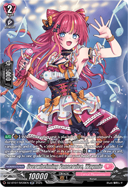 Overwhelming Fanservice, Waymie  (V.3 - Silver Rare) - Moon Fangs & Cerulean Blaze (Silver Rare) [DZ-BT07-SR39]